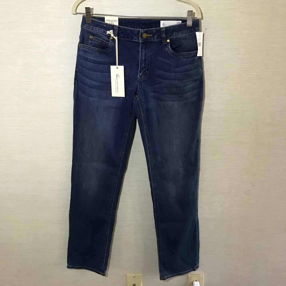 NWT Vince Camuto Medium Wash Straight Jeans Sz27/4